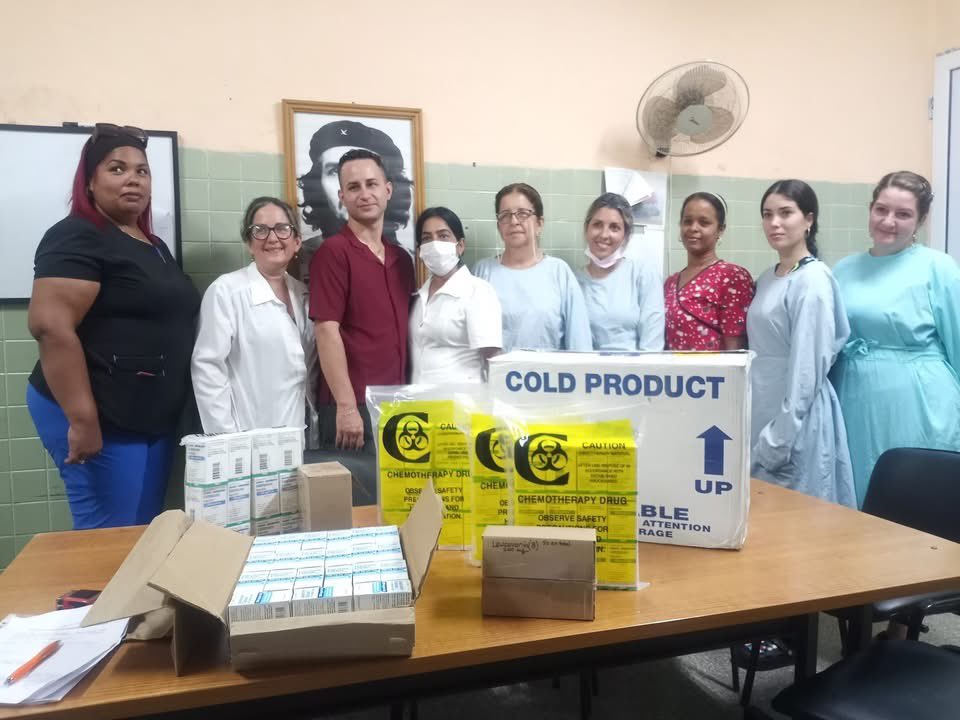 The latest Hatuey Project delivery of chemotherapy &amp; other drugs to treat Cuban children with cancer took place this week. Every dollar you contribute goes to purchasing these life-saving supplies. Please be generous — Cuban children need your help! HatueyProject.org/donate