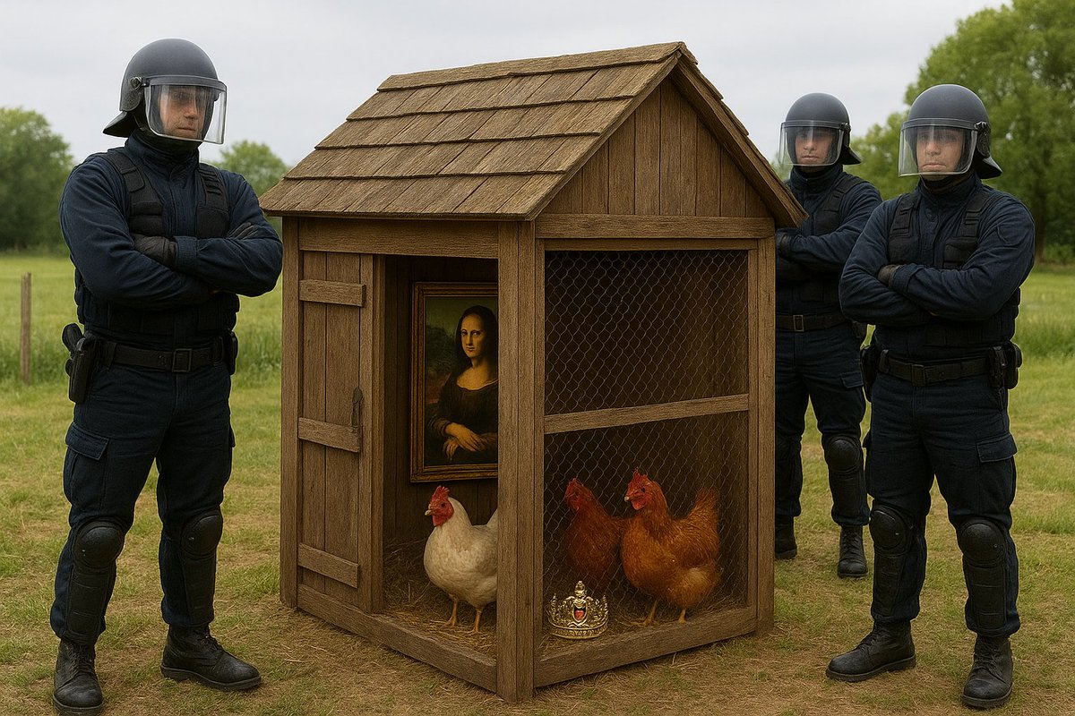 🔴ALERTE INFO
Réputé imprenable, le poulailler de Yaël Braun-Pivet accueillera dorénavant les bijoux du Louvre ainsi que La Joconde. 
En responsabilité.