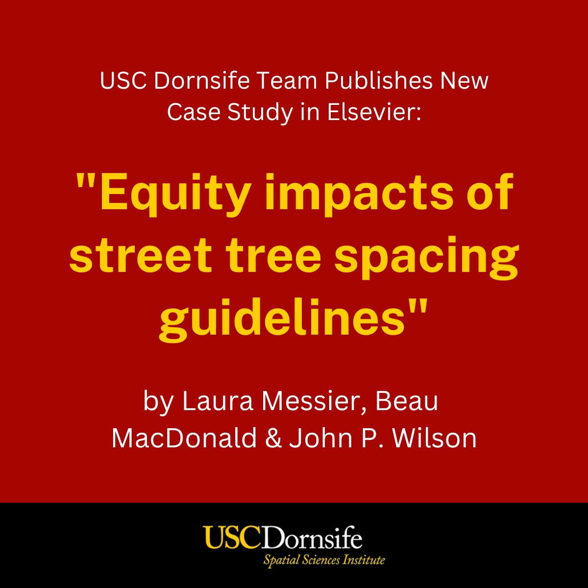 USC_SSI's tweet image. When it comes to tree spacing, there's more than meets the eye. 🌳
In a recent #casestudy, @USCDornsife SSI's Laura Messier, Beau MacDonald, and John P. Wilson use a #spatialmodel to compare tree capacity in a low- and high-income LA neighborhood.
Here's what they found:
