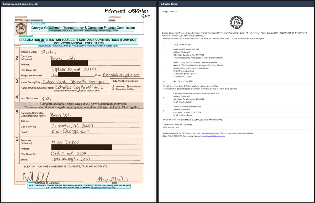 VikParuchuri's tweet image. I'm excited to announce that Chandra OCR is open source!
- Full layout information
- Extracts and captions images and diagrams
- Strong handwriting, form, table support
- Works with transformers and vLLM
