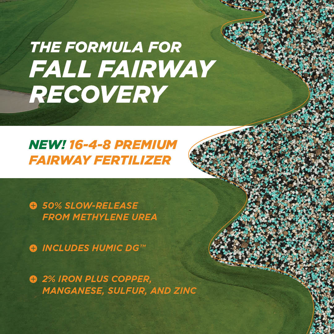 Revive your fairways this fall with our ✨NEW✨ 16-4-8 Premium Fertilizer! Slow-release nutrients + Humic DG™ + key micros = complete recovery.

Learn More > brnw.ch/21wWO4Y

#TheAndersonsPro #FallFertilizer #FairwayRecovery #TurfCare #GolfCourseMaintenance