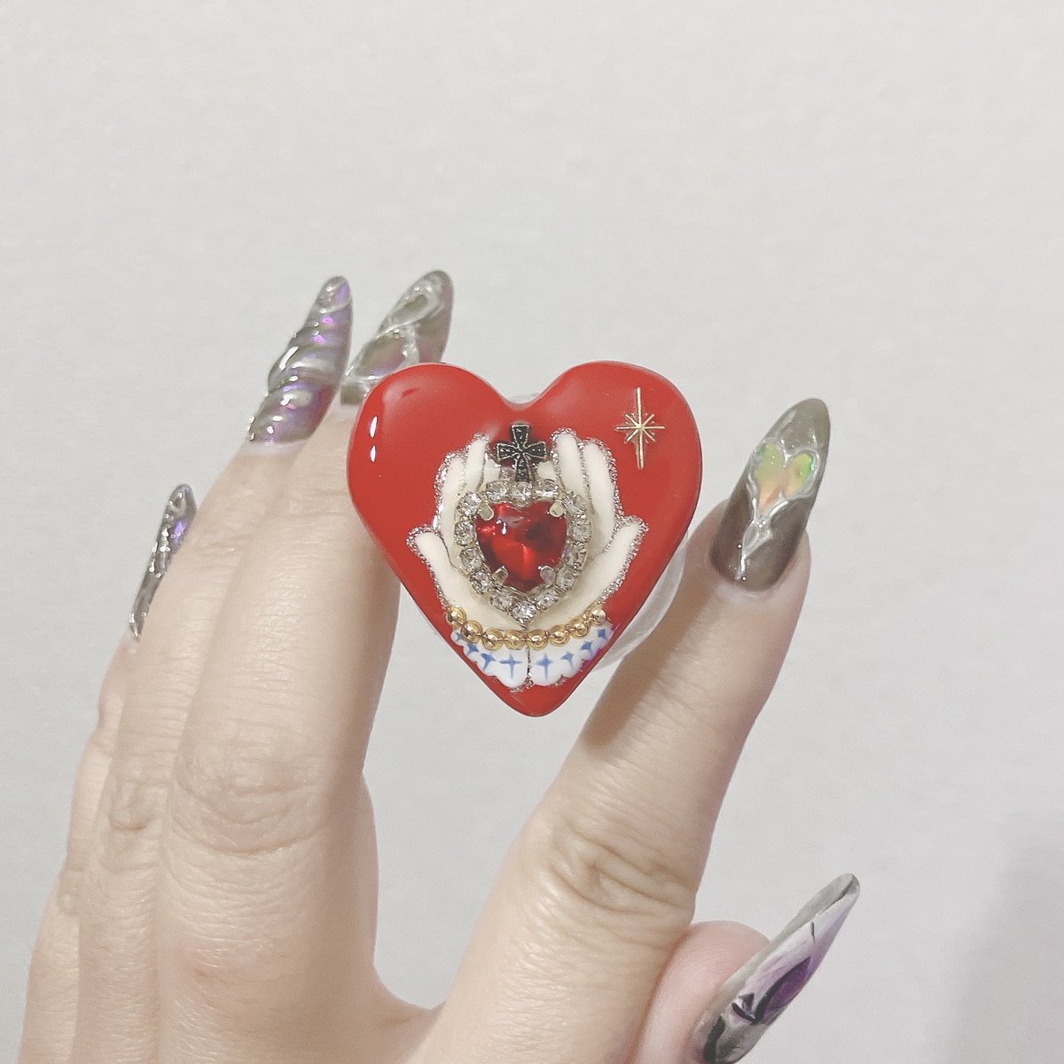 RaTcHaN999's tweet image. 久しぶりのハンドモチーフ🤲♥️
また出します✨️