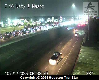 WEST: I-10 Katy Frwy eastbound/inbound at Barker Cypress, a left lane is blocked with a crash. <a href="/KHOU/">KHOU 11 News Houston</a>