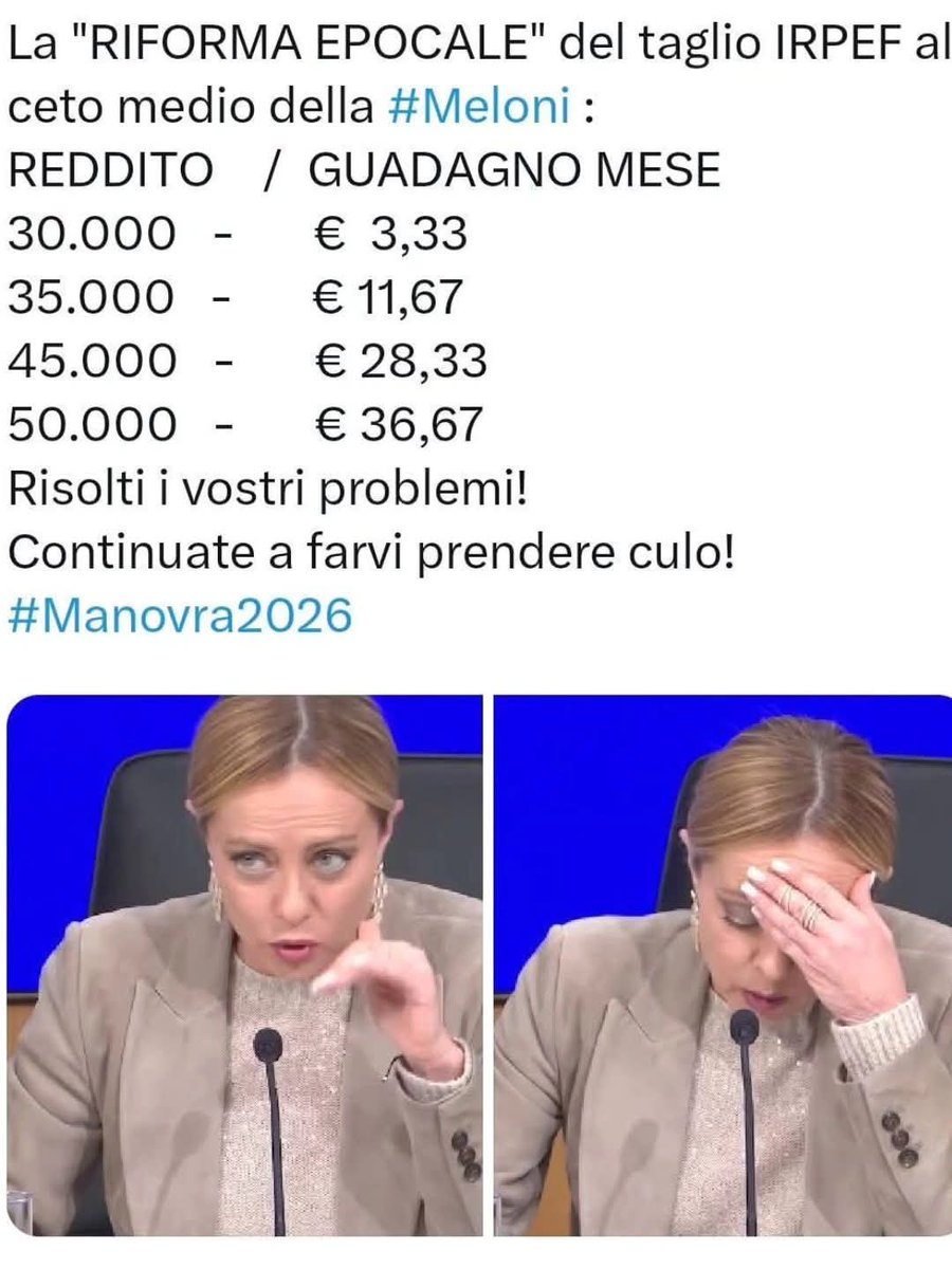 MastriTina's tweet photo. Avete già deciso come spenderete tutti questi soldi in più che il governo di @GiorgiaMeloni ci sta regalando? https://t.co/ewgKuQSQci