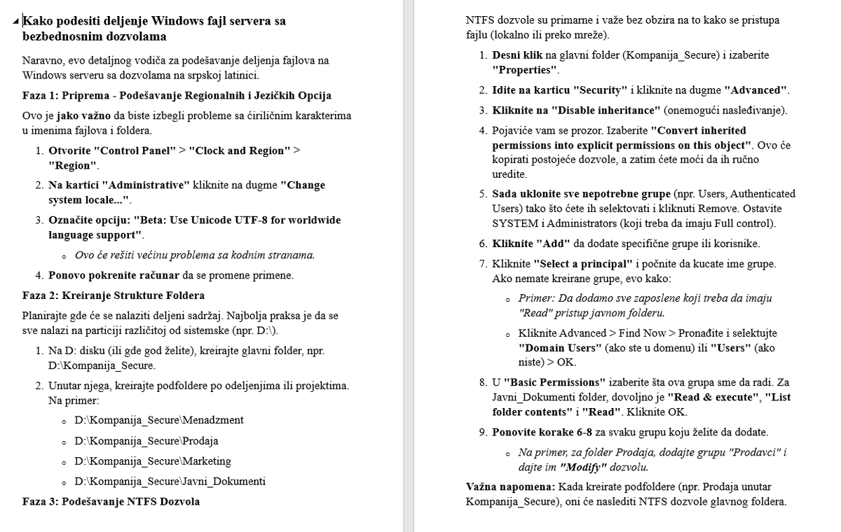 ramarko1's tweet image. #serveradministration #ServerAdmin #НИС #masonicknowledge #фтн #FTN #networking #NKT #racunarskemreze #Microsoft  #telekomsrbija #телекомсрбија #hse   #ICT #Naftagas #starwars
How to Set Up a Windows File Share with Security Permissions in Serbian Latin Script