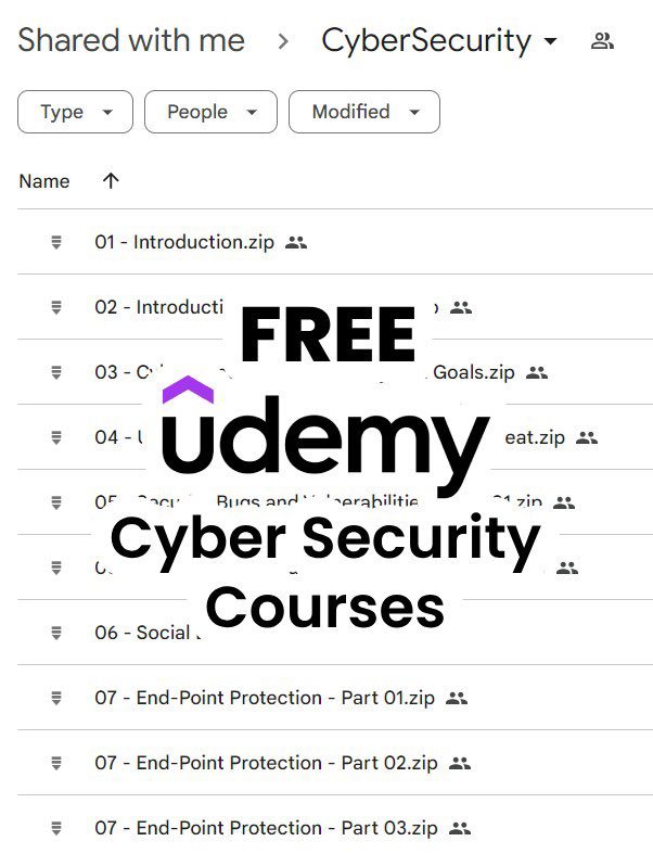 ArafatMd93059's tweet image. Free Udemy Cybersecurity Bootcamp Course!

11 hours, 98 lessons to master:
📍 Cybersecurity
📷 Ethical Hacking
📷 More...

To Get it, Just:
1. Like &amp;amp; Retweet [Must]
2. Comment “Cyber”
3. Follow me