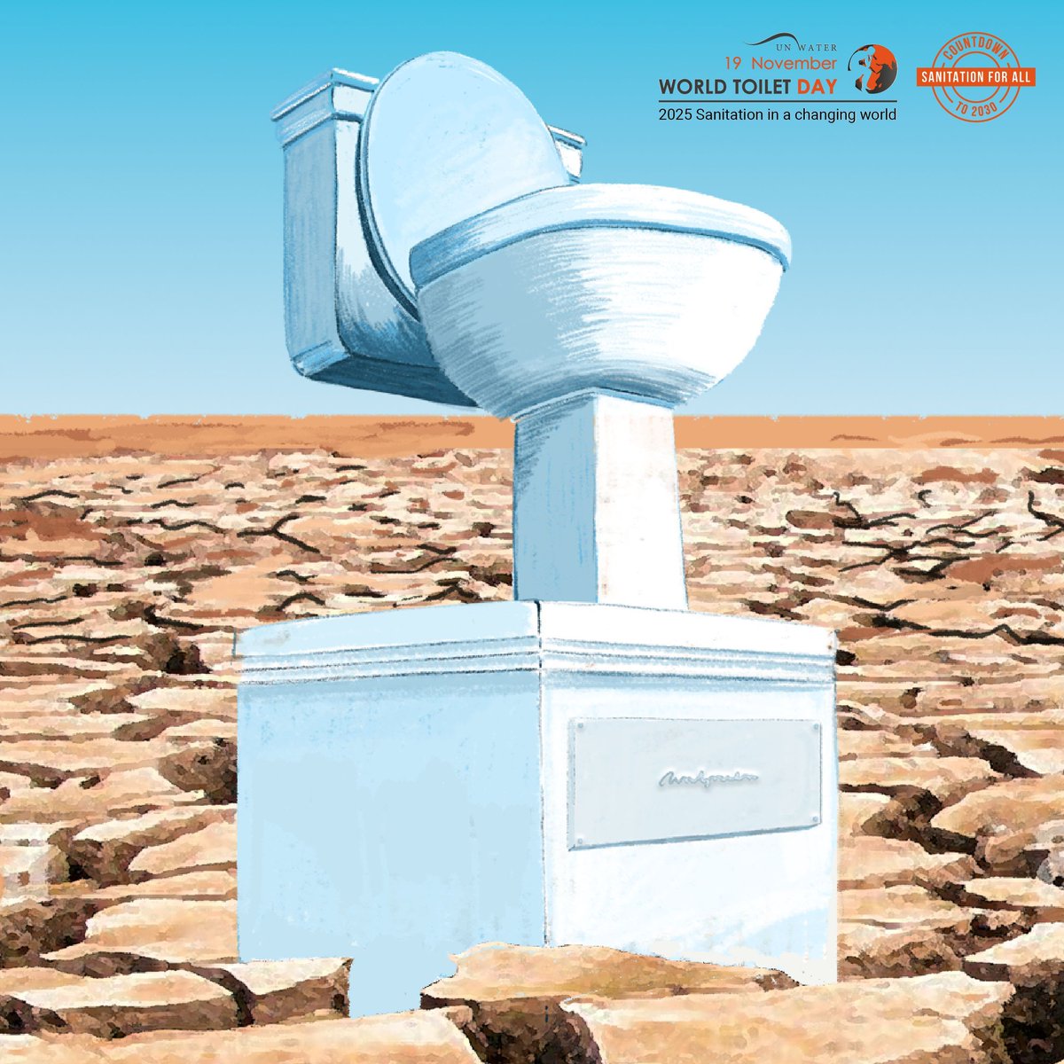 🚽 Toilets are under pressure.
Rising demand, climate change, old systems and low investment all threaten our human right to sanitation.
👉 Let’s talk about it. Start a conversation today.
#WorldToiletDay buff.ly/IoyQMNY