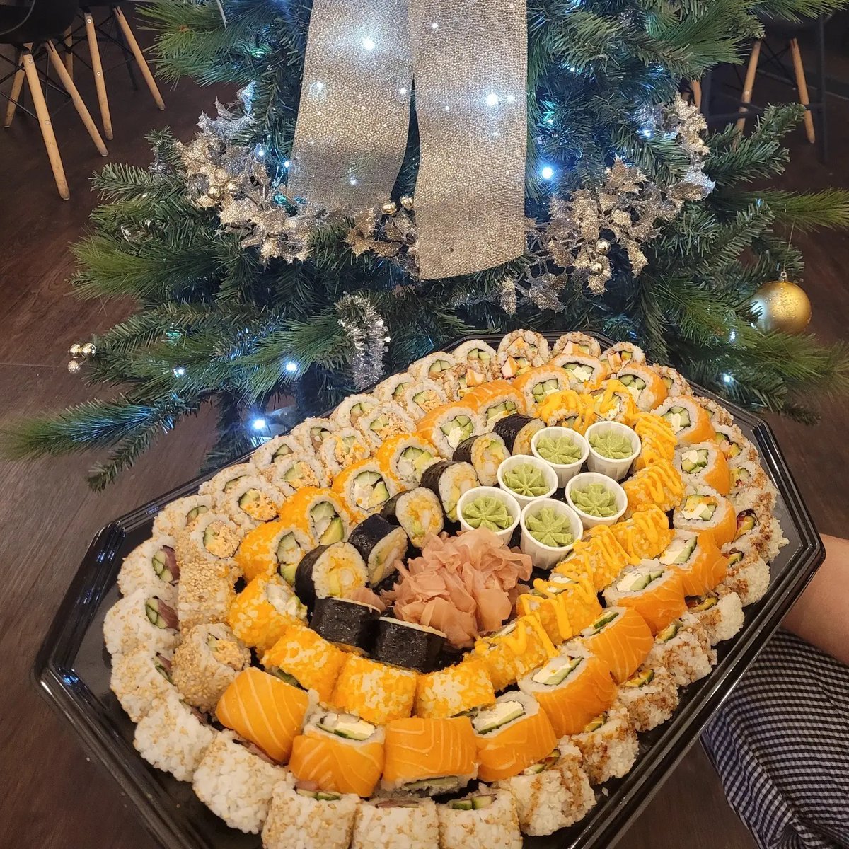 Unwrap deliciousness this Christmas with Shark Tail’s Festive Sushi Platter! 🎁

Preorder yours today and make your celebrations extra special ✨

📞 Call 01202 054502 to order &amp; book your collection time.