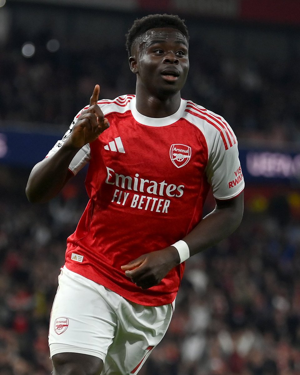 Bukayo Saka in the Champions League is the one ✨

19 appearances ✅
11 goals ⚽️
6 assists 🎯