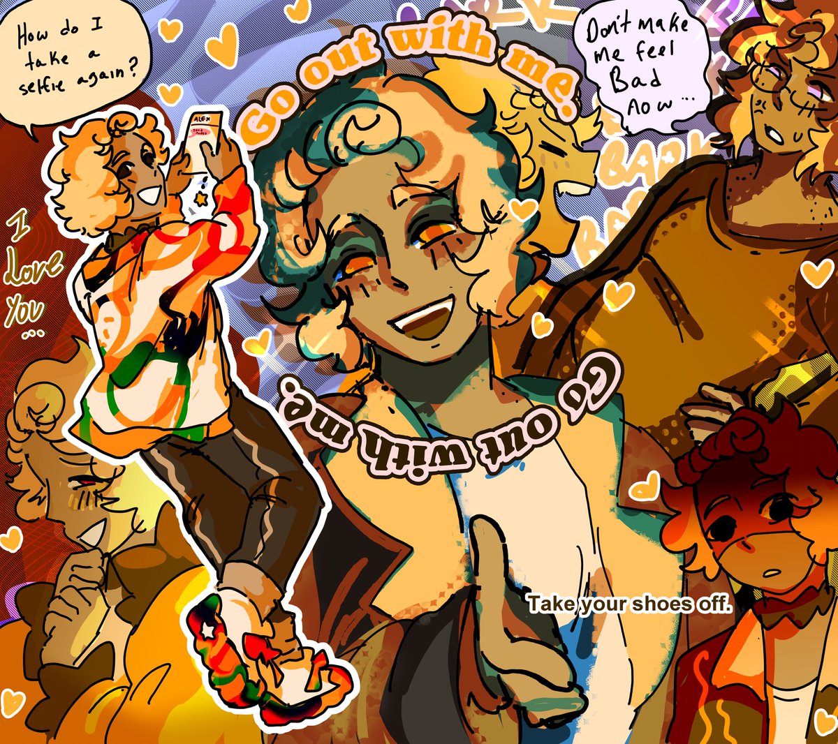 #Ocstober day 8: quote
.
More like.. his silly lines.... Hiiii Amir .. goodbye now