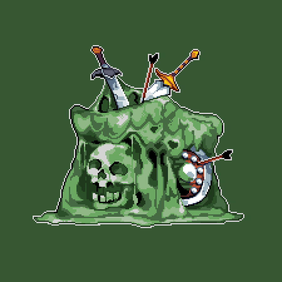 Nothing keeps intruders away like a few gelatinous swamp beasts.
Slimy. Deadly. Budget-friendly.

#pixelart #Halloween #indiegames