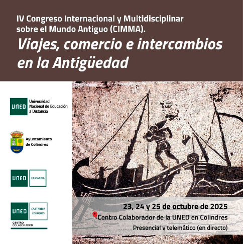 LivartMSCA's tweet photo. This week, LIVART will take part in the 4th International and Multidisciplinary Congress on the Ancient World (CIMMA): Travels, Trade and Exchanges in Antiquity, organized by the UNED Collaborative Center in Colindres (Cantabria, Spain), taking place from October 23–25. https://t.co/r7nhu4YIIw