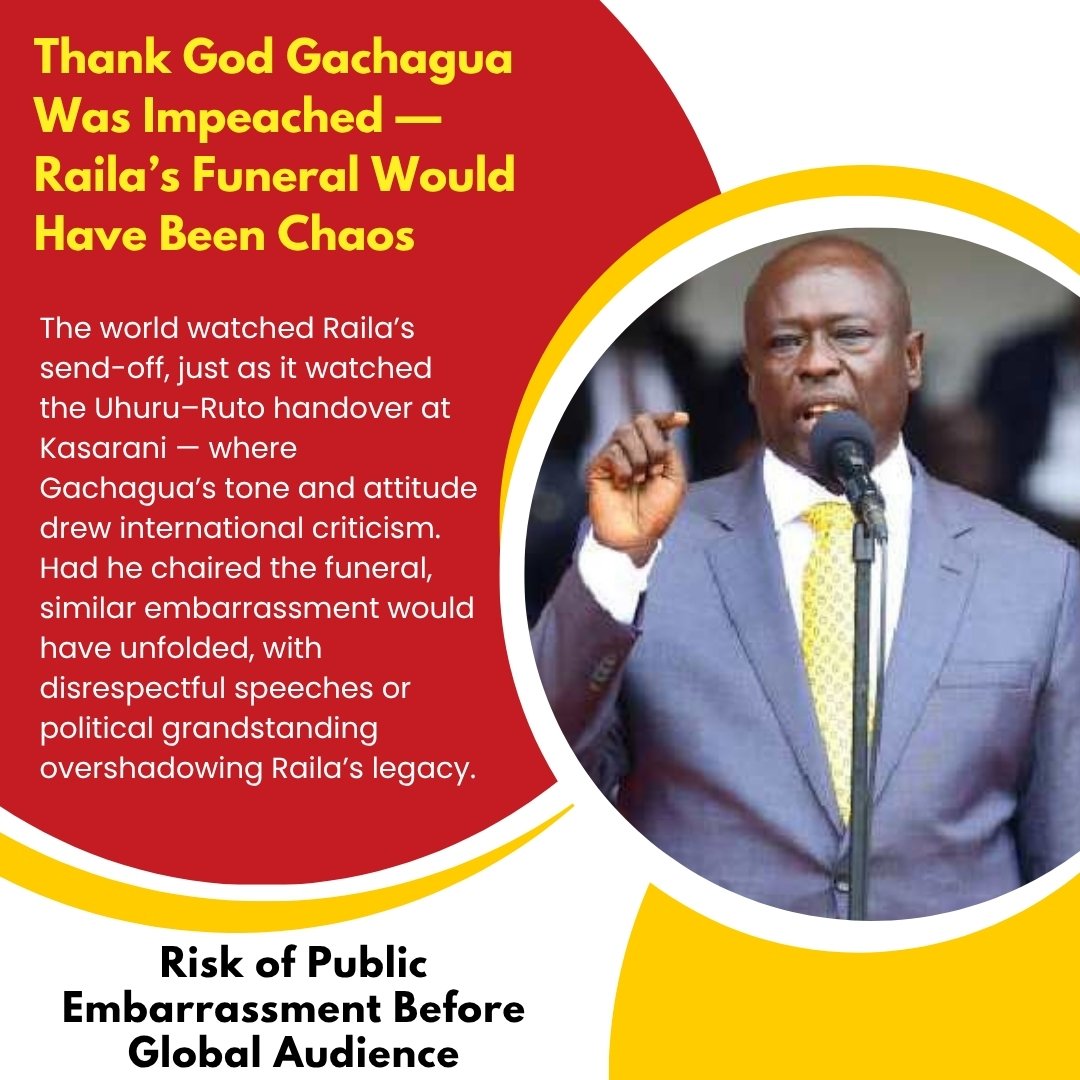 #ShameOnGachagua...Huyu angekuwa DP wakati wa mazishi ya Shujaa Raila Odinga, tungeumia juu ya Gachagua Roho Chafu.

Ukweli Itoke  Baba 1Million KCSE Matilda Karisa State House