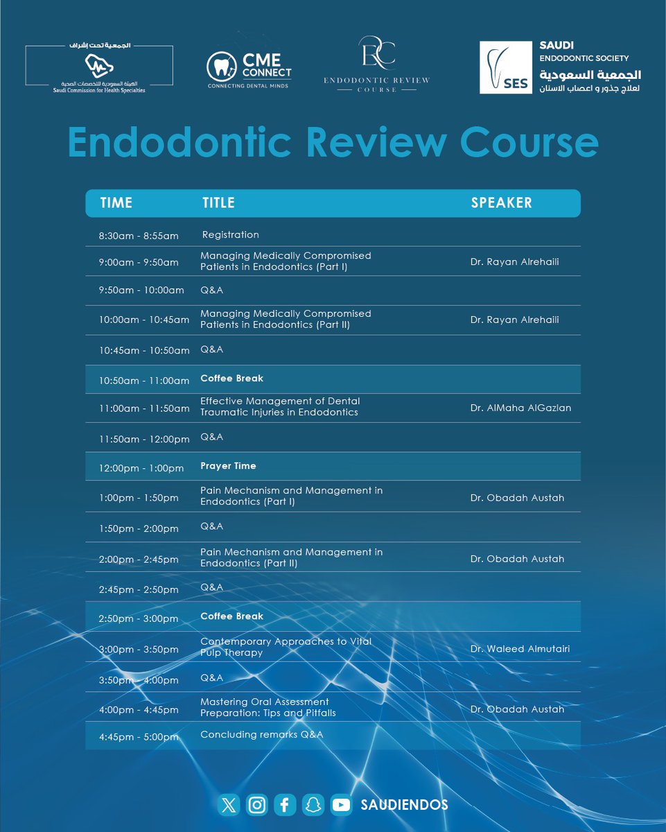 Saudi Endodontic Society tweet media