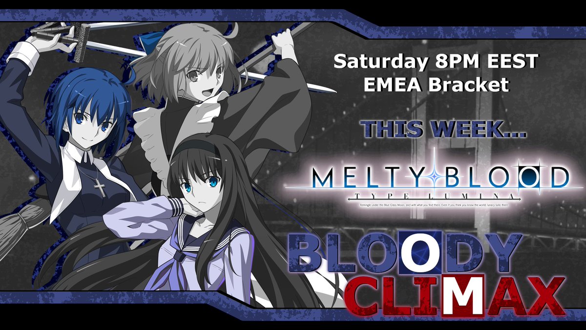 After a long long break, its time to Open your Magic Circuit for a Climax Time!

This week's Bloody Climax is open to signups, and it's finally Melty's turn again!
challonge.com/BClimax5
Make sure to be in the Leumina server to participate discord.gg/pmxcv9XJ7F