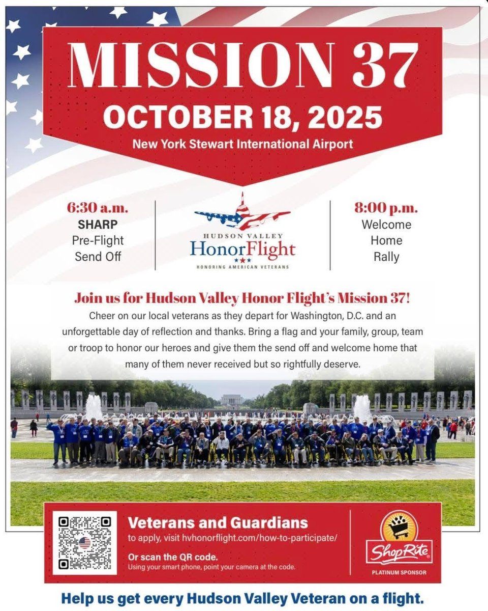 pjschools's tweet photo. #HonorFlight2025! Thank you, PJ for supPORTing this great program honoring our Veterans--staff, students, volunteers, and more! #PortPride in action! Thank you for being there! https://t.co/EfrW0REhQ4