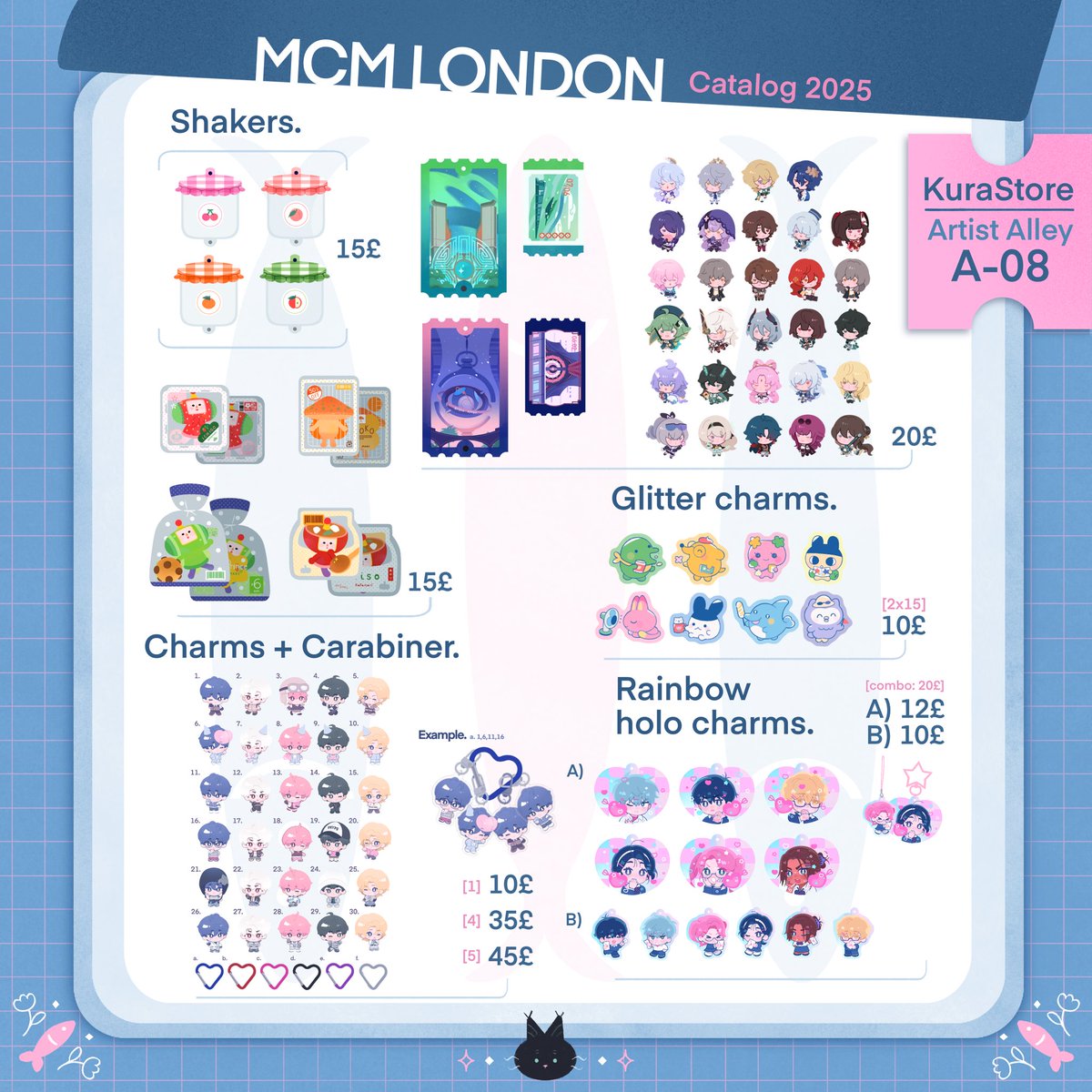 Hello everyone! 🍀 I finally finished my MCM LONDON catalog, I’m sorry for taking so long,,, I’ll be at A-08 🌷
[1/2]