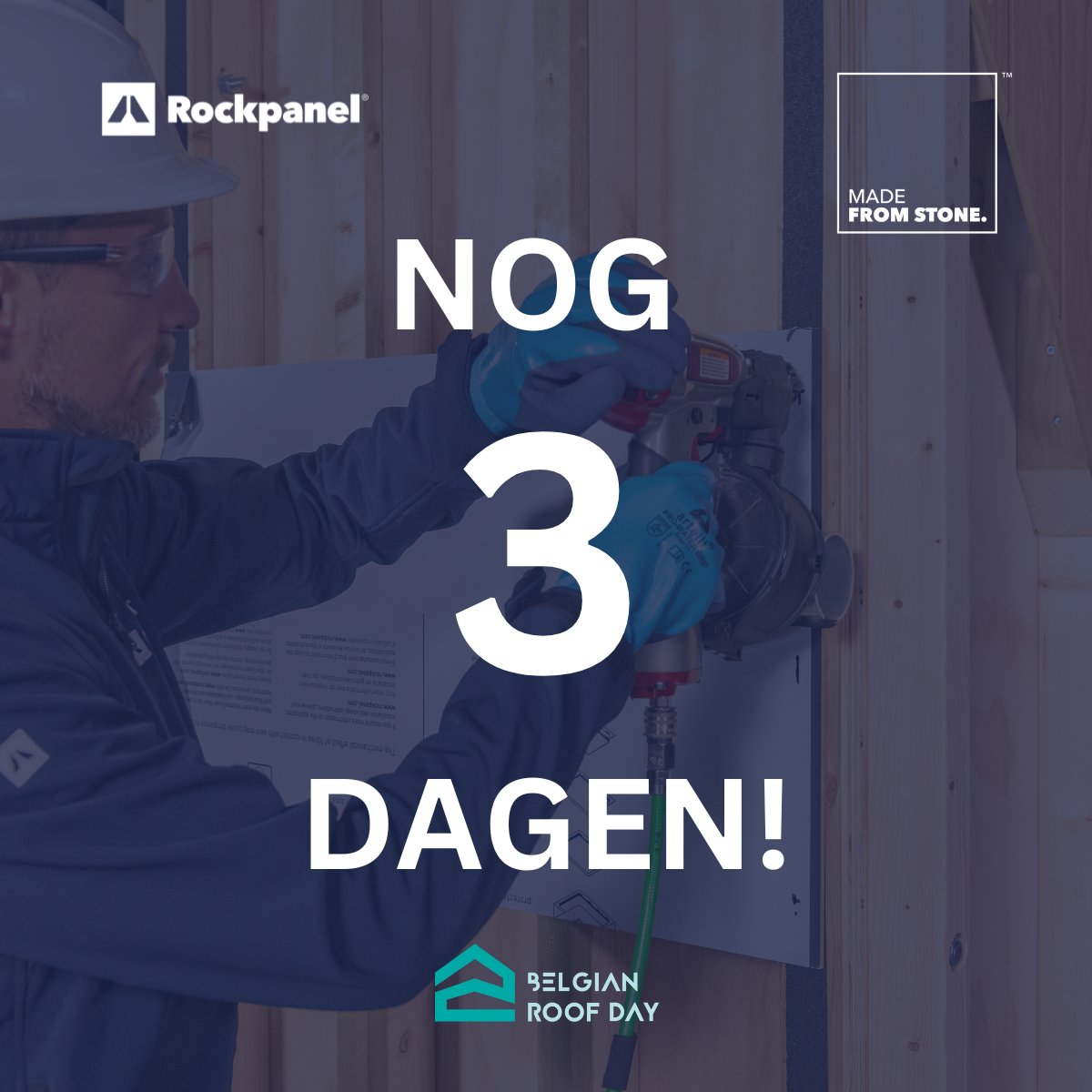 Nog maar 3 dagen tot Belgian Roof Day!
Kom langs bij onze stand en maak kans op een Makita tafelzaag!

#BelgianRoofDay #Rockpanel #MyRockpanel #Dakwerkers #Winactie #CountdowntoRoofDay