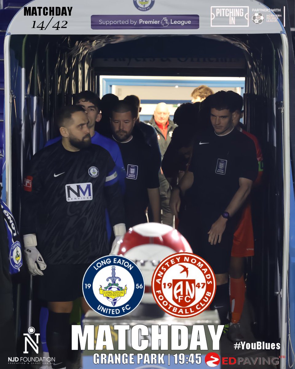 It is Matchday🤩

We welcome <a href="/TheNomadsFc/">Anstey Nomads</a> to the Family Only Stadium tonight🏡

🏆<a href="/NorthernPremLge/">The Pitching In Northern Premier League</a> 
⏰7:45PM Kick Off
📍NG10 2EF

Who is ready for this?

#YouBlues🔵⚫️