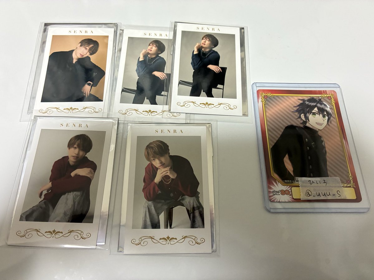 _uuu_s's tweet photo. センラ チェキ フォトカ 交換 買取 Brun MARCER

譲 : 1,2枚目
求 : 3枚目>定価

ハロパ神戸2日目or💛ワン神戸、大阪or郵送

お気軽にお声掛けください🙇‍♀️
#センラチェキ #センラグッズ #浦島坂田船グッズ https://t.co/kpHsKA2ppa