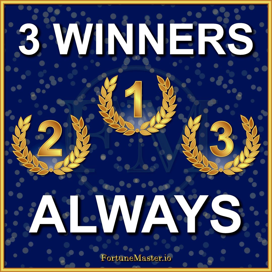 The4tuneMaster's tweet photo. Three winners await you in every draw!
Join the thrill and be one of the fortunate three to win in our Prize Draws.
Your opportunity to win big starts here!
https://t.co/x0hgudQXtB
#FortuneMasterDraws https://t.co/yVdqANDXb9