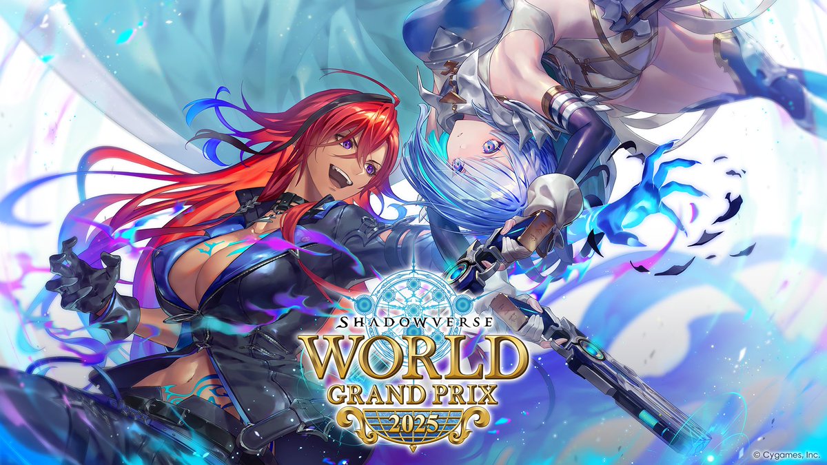 shadowverse_jp's tweet image. 【「Shadowverse World Grand Prix 2025」情報②】
12/26(金)~ 12/28(日)に開催される世界大会の
書き下ろしキービジュアルをお届け!
歪原火織とドライツェーンの躍動感あるイラストは必見です👀
▼生配信にて最新情報を発表中!
youtube.com/live/Dlvj3cDPx…
#しゃどチャンビヨンド #シャドバWB