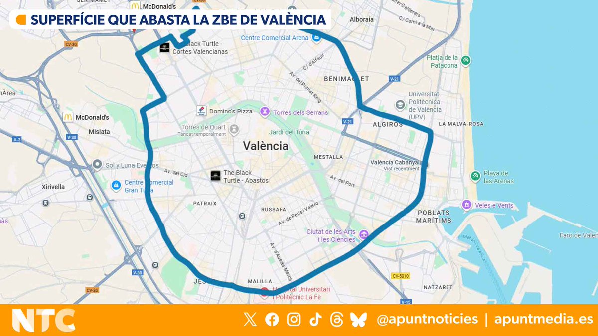 🚫🚗 La zona de baixes emissions de València començarà a operar l’1 de desembre del 2025

S'implantarà progressivament i fins al 2028 no afectarà els vehicles del veïnat de la ciutat

Més ⬇️
apuntmedia.es/1_1bd12c