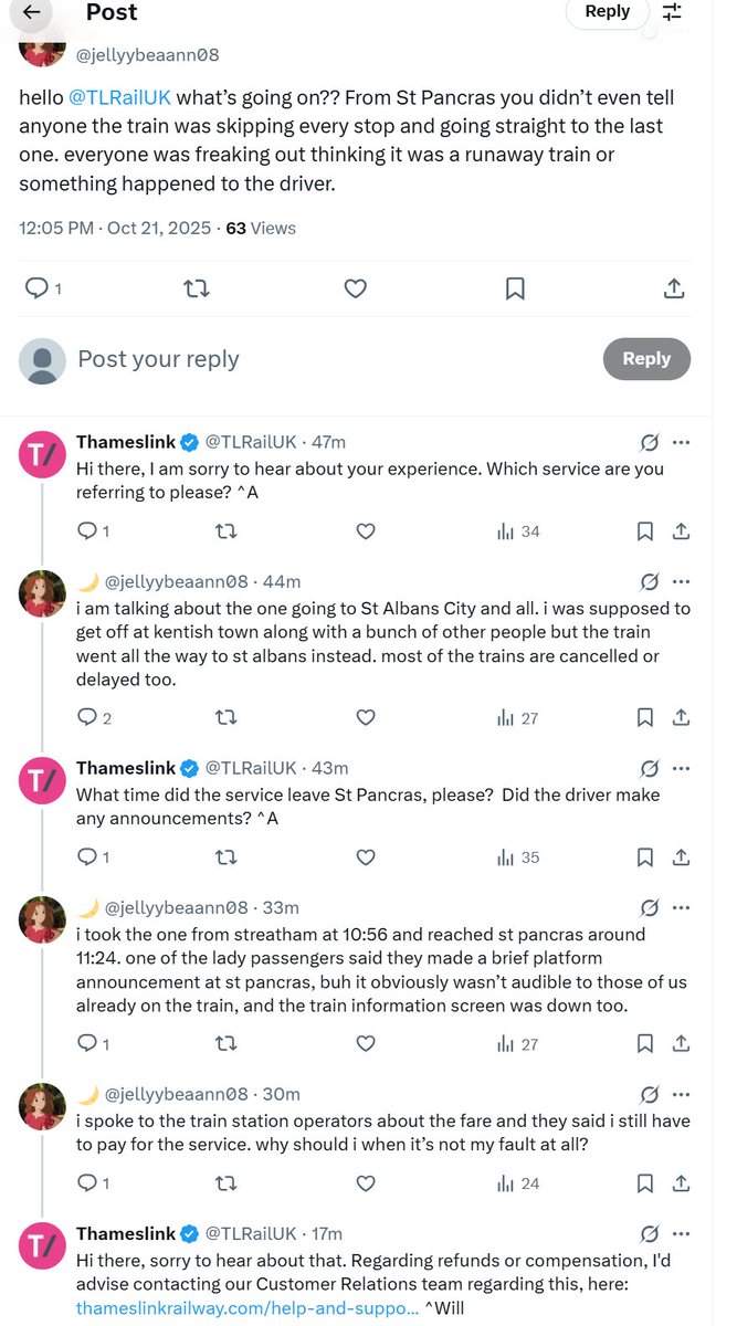 Translation: "That's just how we operate these days, I'm afraid. We don't see anything wrong with skipping stops without notice and don't give a fig about how this affects our victims. Please piss off"! ^ArseWipes #clowns