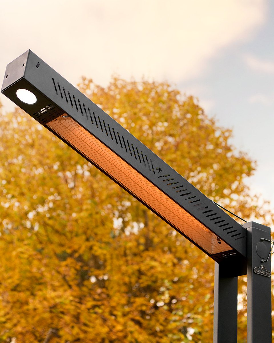 NapoleonProduct's tweet image. The leaves may be changing, but your outdoor comfort doesn't have to. The Phantom Freestand Electric Heater can extend your time outside.​

#OutdoorComfort #Napoleon #Infrared