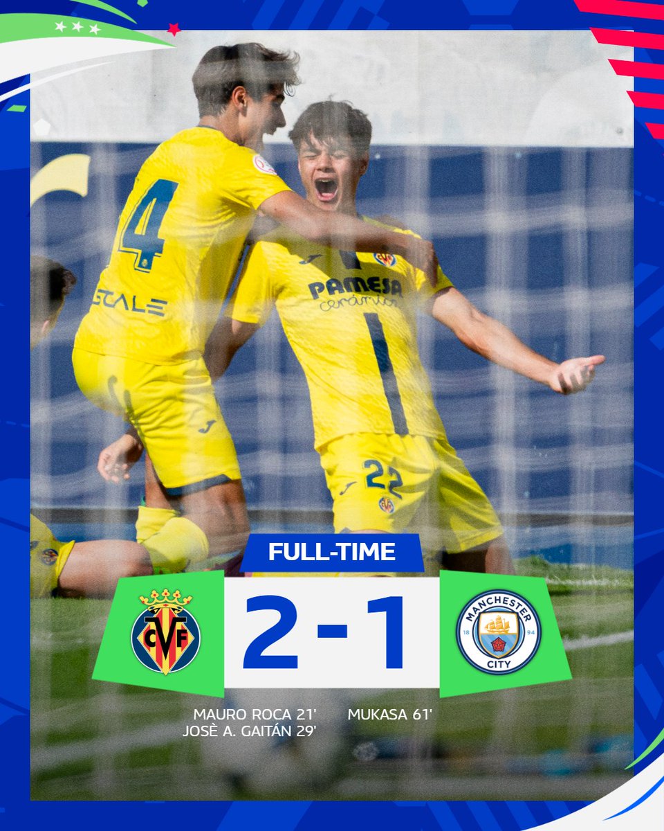 ¡FIIIIIINAAAAAAAL Y ➕3️⃣ PARA EL SUBMARINO!

¡Un gran Villarreal se lleva el partido con goles de Mauro Roca y José A. Gaitán! ¡Los amarillos, serios, trabajadores y con pegada, suman su segundo triunfo en la <a href="/UEFAMensYouth/">UEFA Men's Youth</a>!

#UYL