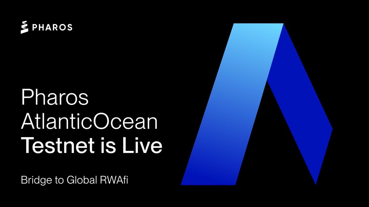 pharos_network's tweet image. Pharos AtlanticOcean Testnet is Now Live
Just as the Atlantic bridged continents, Pharos AtlanticOcean Testnet bridges real-world assets and global liquidity on-chain
Built for scale, memory, and speed, guiding toward the Mainnet
Explore: testnet.pharosnetwork.xyz/atlantic