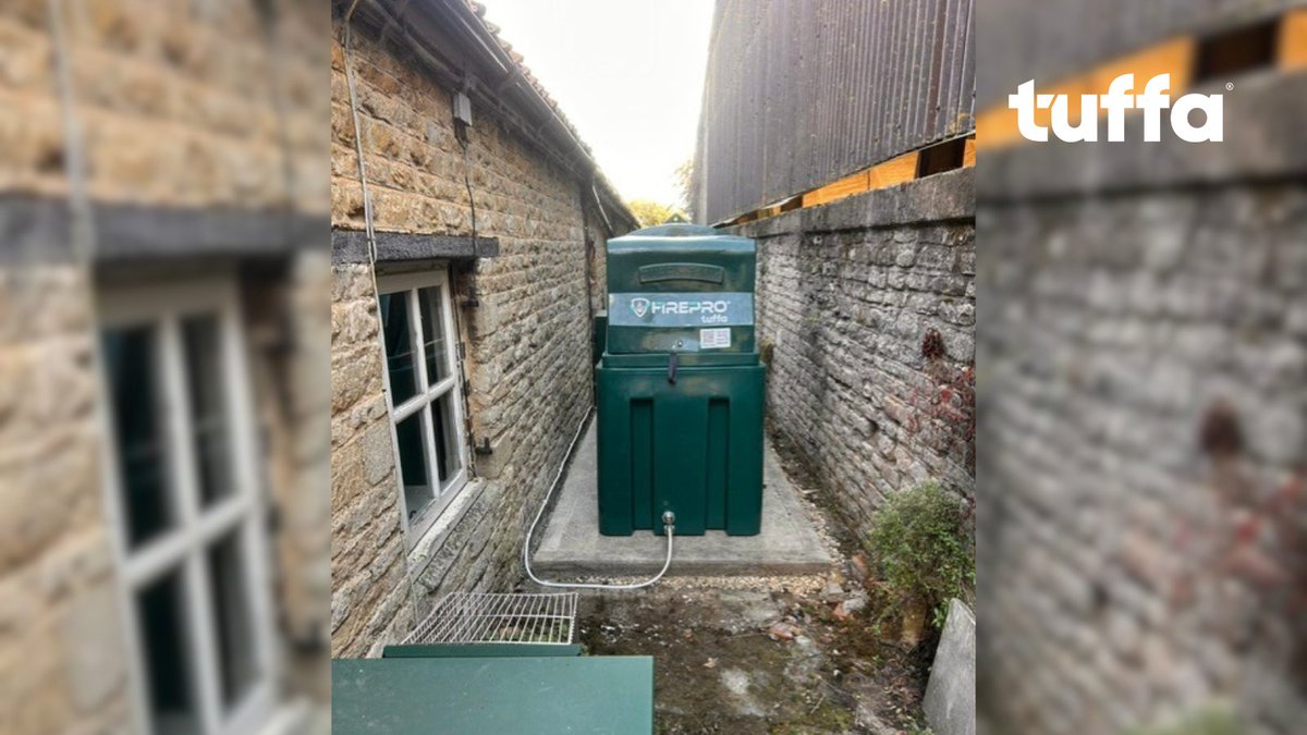 🔥 Nice install near Peterborough by <a href="/SosFuels/">SOS Fuels Ltd</a>!

Our 1150L Plastic Bunded FirePro® Oil Tank is compact, HVO-ready &amp; fire-protected for up to 60 min 💪

🔗 ow.ly/rI0850XaUfq

#TuffaUK #FirePro #OilTank #HVOReady