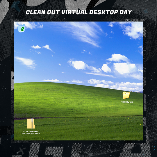 Apparently it's clean out virtual desktop day, just cleared my desktop lets see what yours looks like🫡