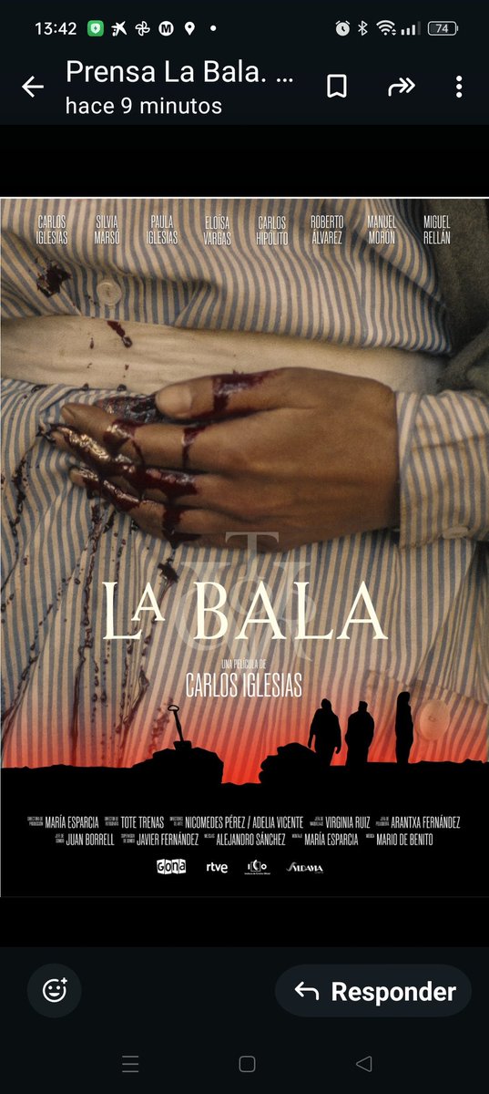 Éste será el cartel oficial de La Bala...en cines el 21 de noviembre.