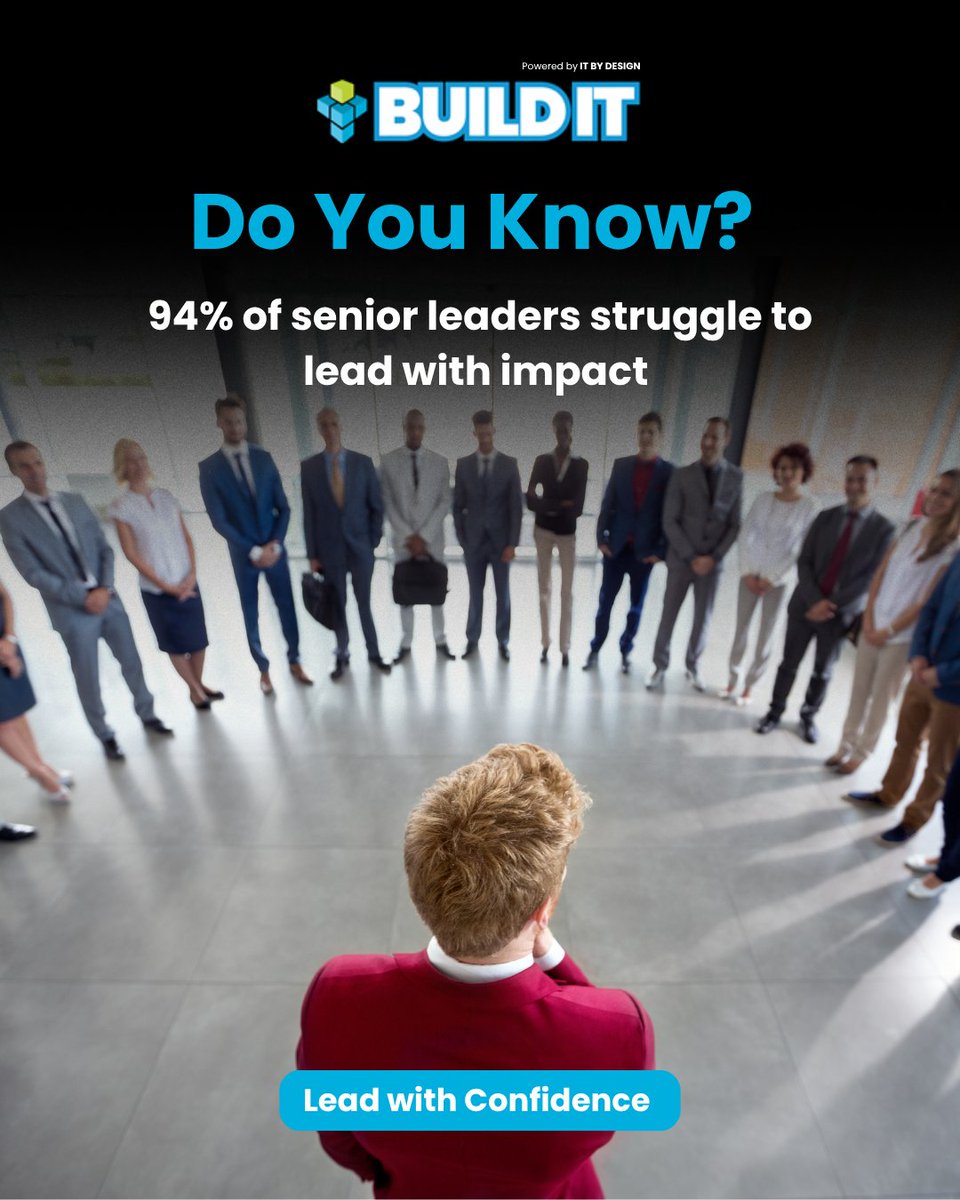 BuildIT_U's tweet image. Gallup reports that 94% of senior leaders struggle to lead with impact. Corporate Leadership Training helps you change that. Gain confidence, communicate clearly, inspire teams, and lead change with purpose. 

Enroll now: hubs.ly/Q03P9X-70

 #Leadership #CorporateTraining