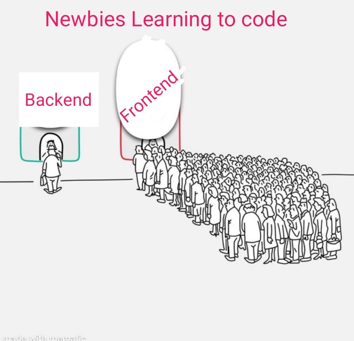 paulaazom's tweet image. Where is the lie 😂😂😂😂 Omo it feels so wired learning backend meanwhile everyone wants to be a frontend developer 😂😂😂