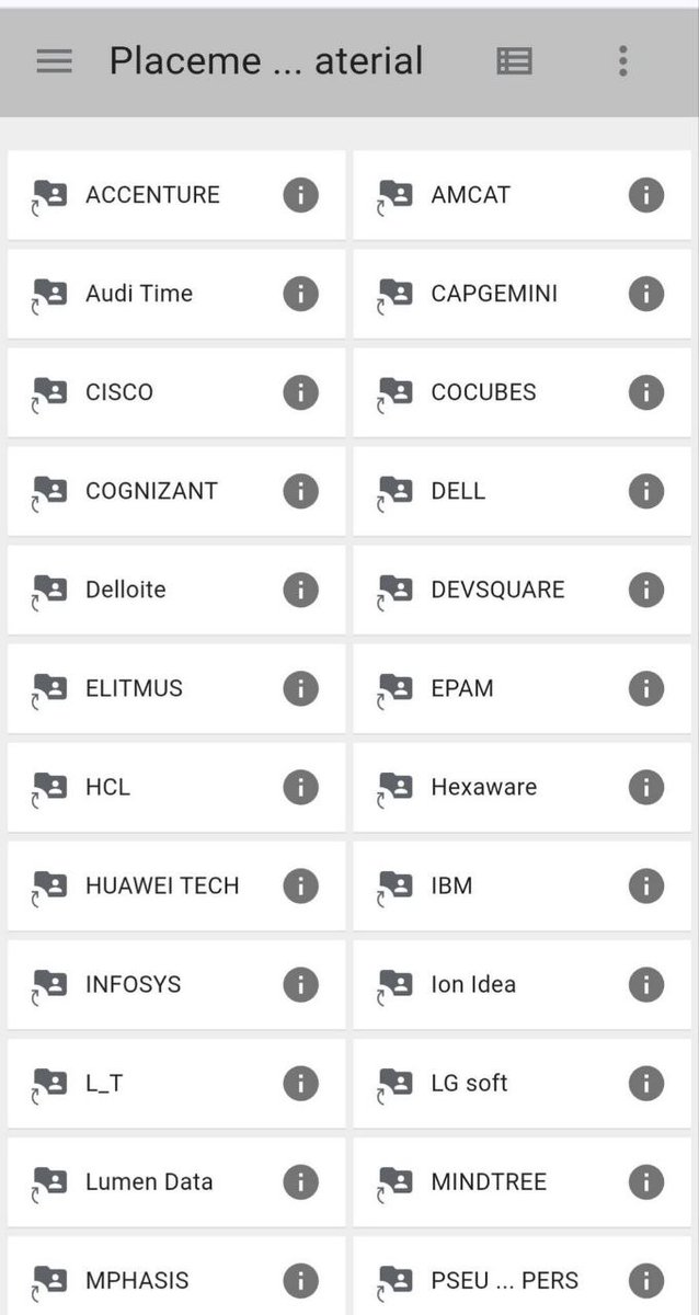 All Companies Placement Materials🔥😱

Just Free Of Cost!!

Simply:

1. Follow (So that I can DM)
2. Like and Retweet [Mandatory]
3. Comment "placement" to recieve your copies