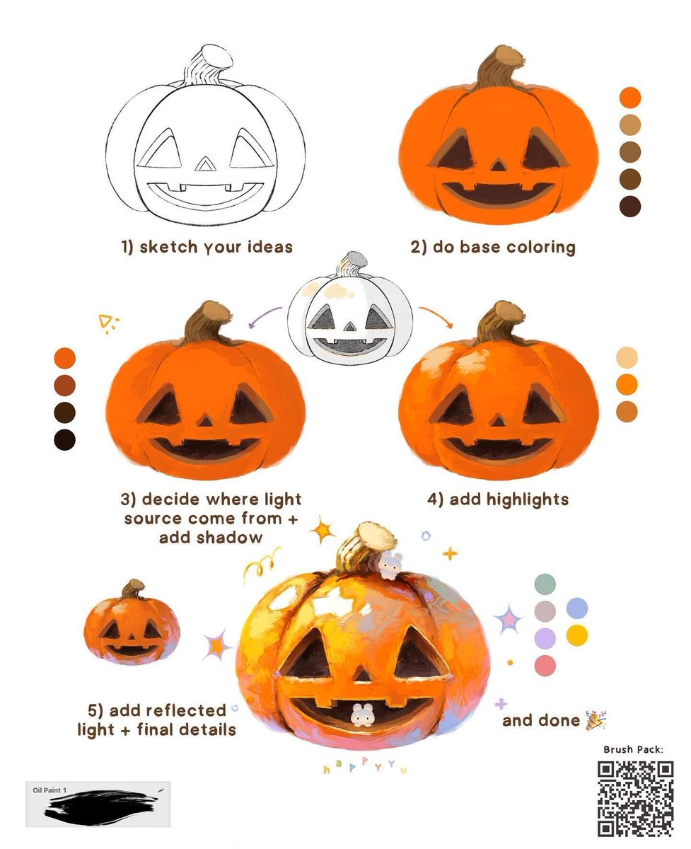 Cubebrush's tweet image. Get ready for the season with Gummy/Mellisa🎃
Support the artist buff.ly/eDdbrWR
#digitalart #arttutorial #howtodraw #fantasyart #artclass #photoshop #art #artwork #speedpaint #artist #design #tutorial #photoshop #procreate #clipstudiopaint #halloween