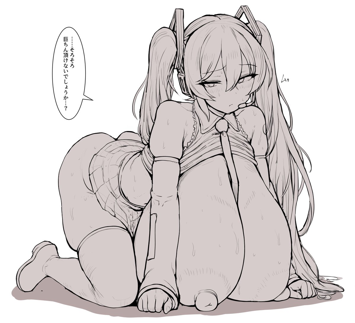 放置されてさすがにムラムラしてきたミクさん