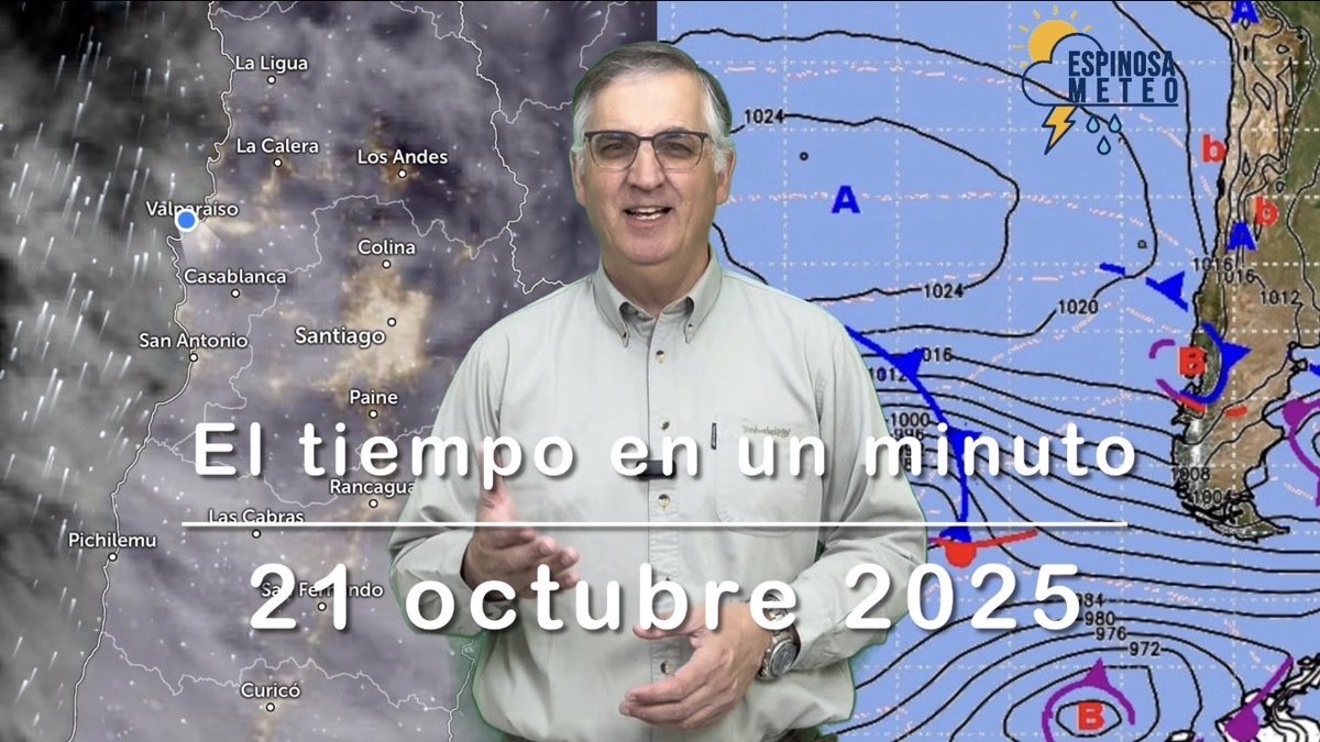 El tiempo en un minuto para la región de Valparaíso y Santiago para hoy martes 21 de octubre 2025

youtu.be/3pcKG6C4vZY

Comenta y comparte para informar a más personas.

#Tiempo #Clima #Pronóstico