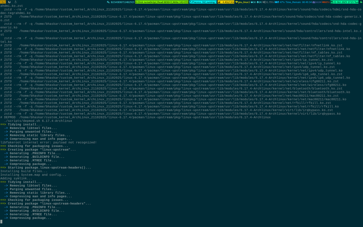 unixbhaskar's tweet image. FUN! 😉 .....and silly show off 😜
#linux #kernel #archlinux #opensource #operatingsystem