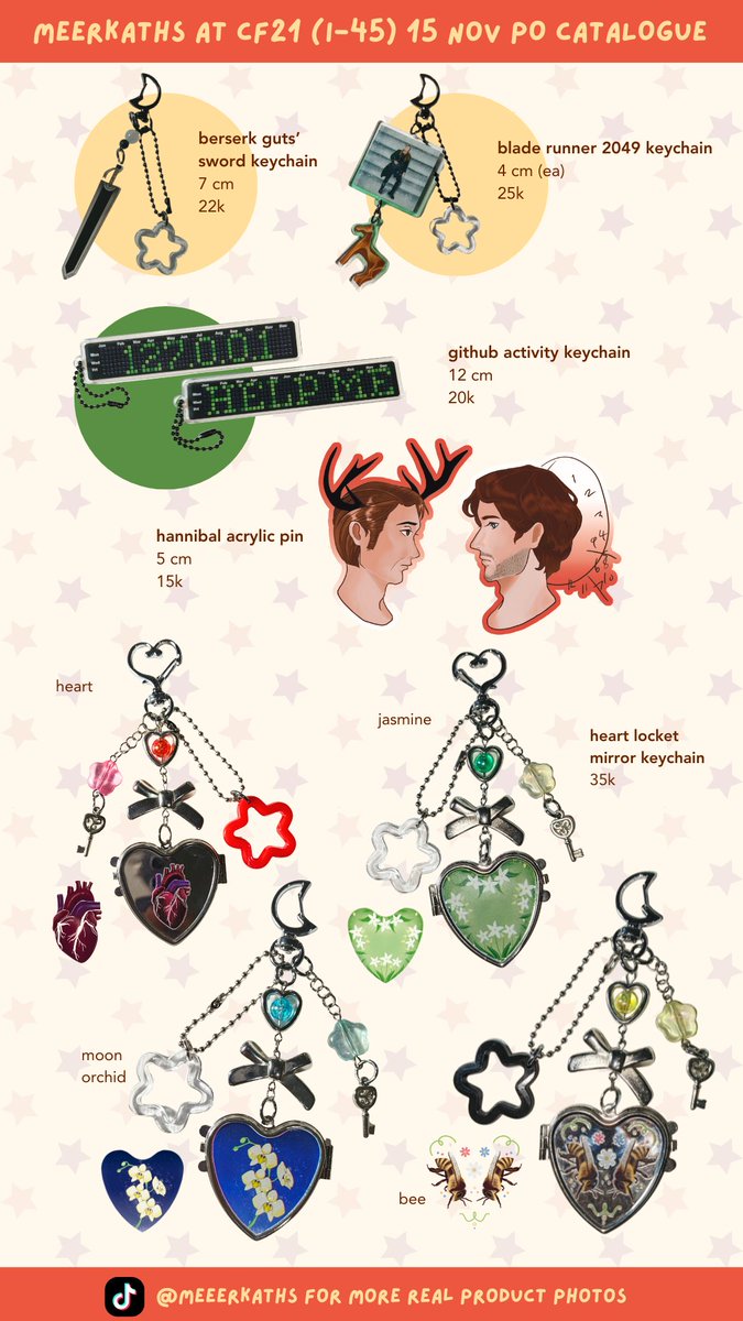 4DLERS's tweet photo. hii it's my #cf21  po catalogue!! 🩷s r very appreciated 🙏

 📅 closed 28 oct
 📍 I-45AB Day 1 PICK UP
 ⭐ uma  &amp; NL freebies, github, br 2049, hannibal,  berserk, originals (flowers, bee, deep sea) pouch, pen holder, wooden coaster
 🔗 https://t.co/v2nAmTACau

#cf21catalogue https://t.co/QgZseXrFx9