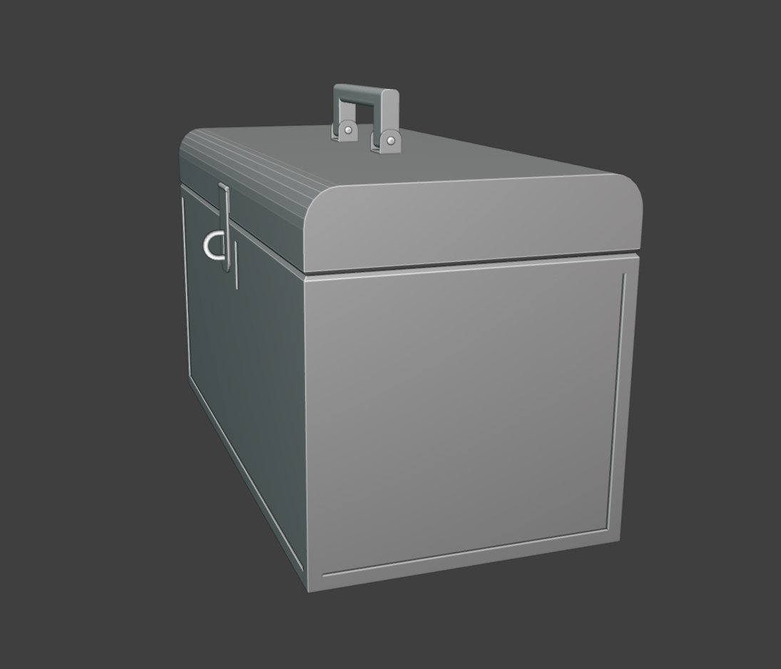 BitByteBytes's tweet image. daily whitebox #90
small toolbox
#dailywhitebox
#lowpoly #indiedev #gamedev #b3d
#3dmodeling #blender #gameart #3dart