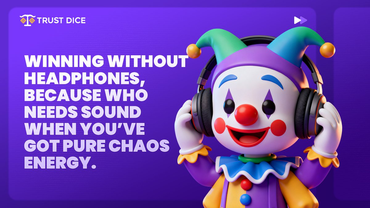 TrustDice's tweet image. Whatever is happening in my head is a reflection of what’s happening in the game…
What’s your soundtrack? 👉 cutt.ly/jr8m1jkb

#TrustDiceFun #crypto #cryptocurrency #JustPlay #explore #explorepage #jokes #memes #Funny #eSports