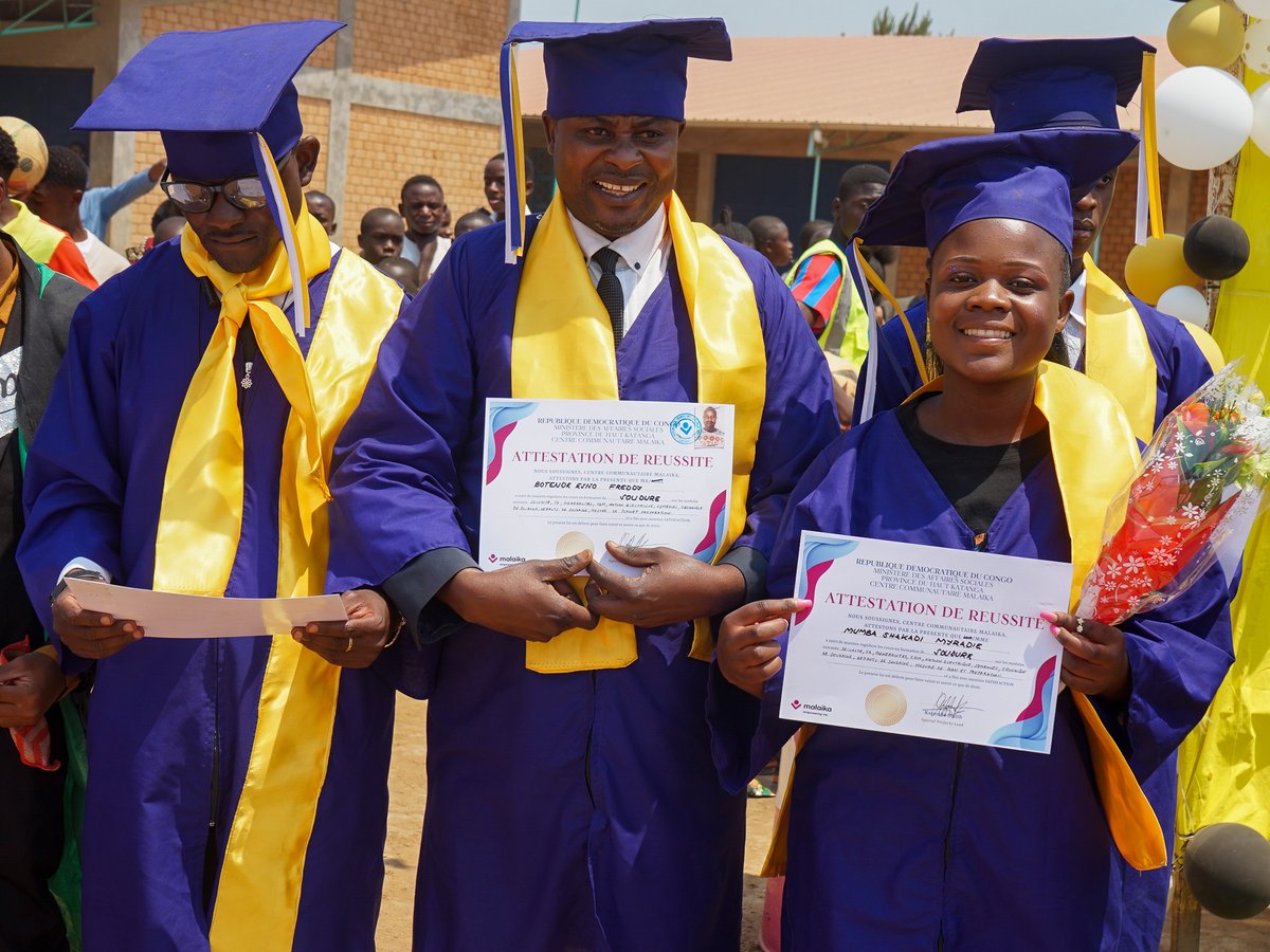 A day unlike any other at our Community Center, celebrating 250 graduates stepping boldly into their futures, ready to transform their skills into opportunity. 🎓 A new generation of dreamers, doers, and builders is rising, and the future of DRC shines brighter because of them!
