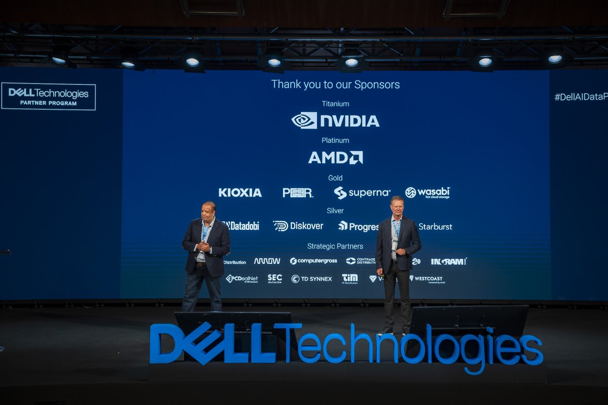 jackiLhester's tweet image. In Madrid for the Dell AI Data Platform Global Partner Momentum Summit, Karl Korbus highlighted the incredible progress of our Unstructured Data Solutions.
#DellPartnerSummit #PowerScale #ObjectScale #iwork4dell