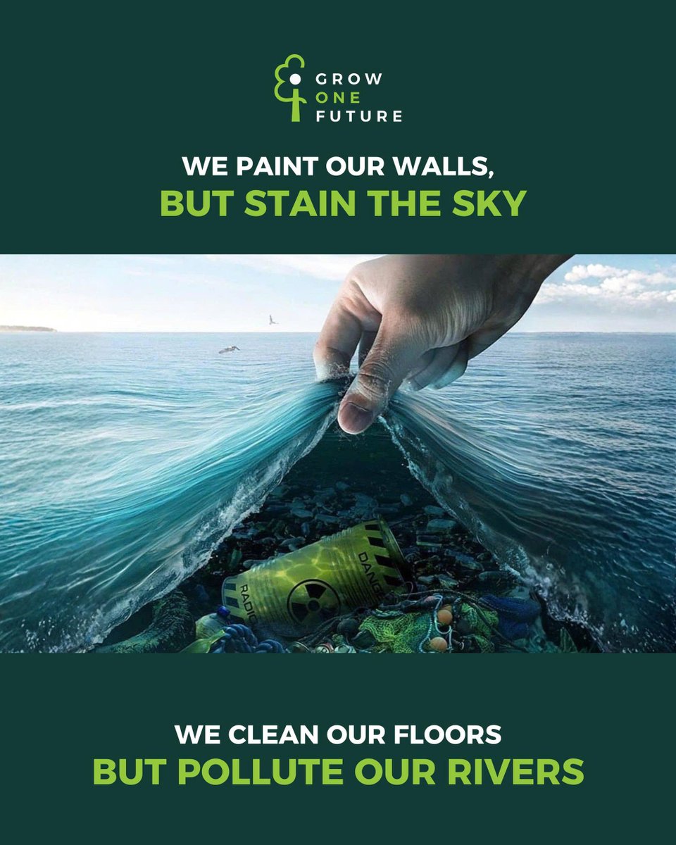 growonefuture's tweet photo. We shouldn’t wait for our planet to fall apart before we act.

🌱 Every small step matters — every tree makes a difference.

 Join Grow One Future in protecting the planet we all call home. 💚

#G1F#GrowOneFuture #ActNow #Reforestation #OneTreeOneFuture #SustainableFuture #TogetherWeGrow