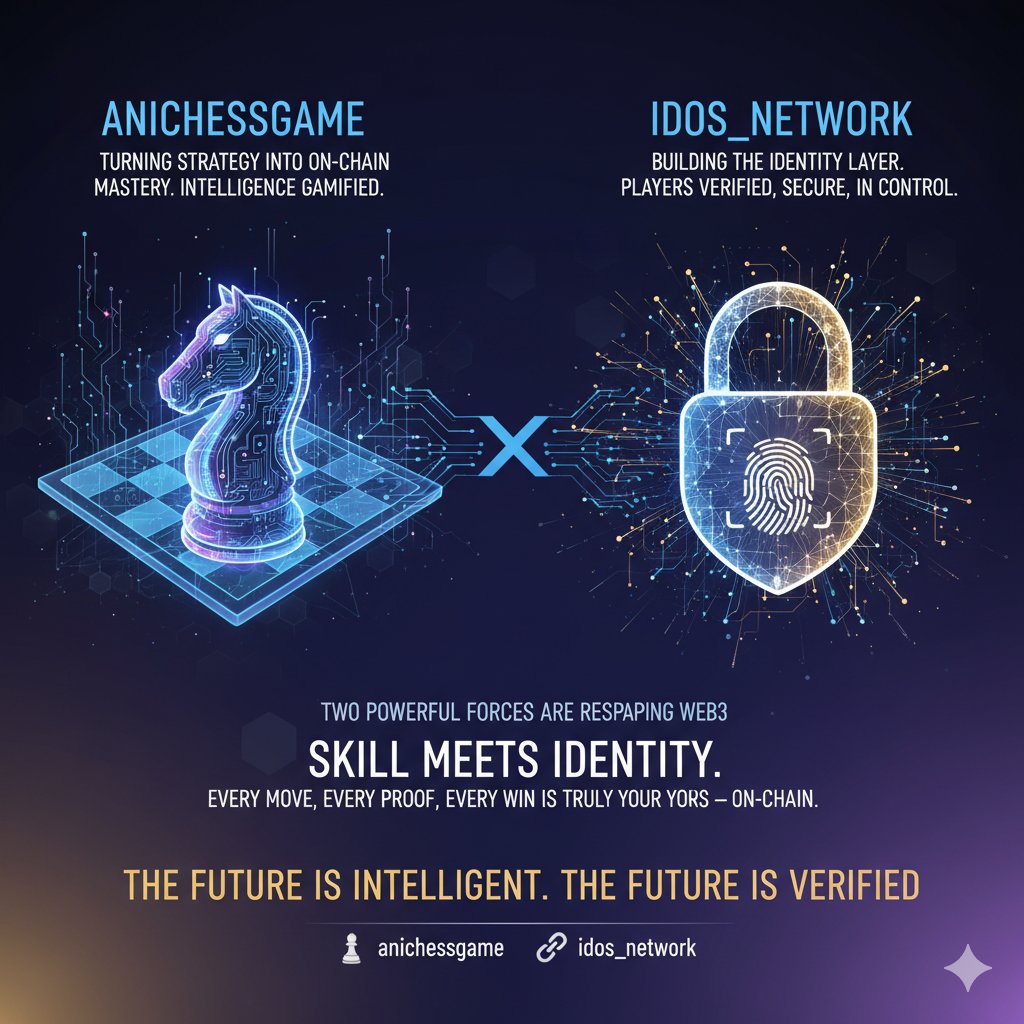 Two powerful forces are reshaping Web3  <a href="/AnichessGame/">Anichess</a> and <a href="/idOS_network/">idOS</a>.

While Anichess turns strategy into on-chain mastery, proving that intelligence can be gamified,

idOS builds the identity layer that keeps every player verified, secure, and in control.

Together, they
