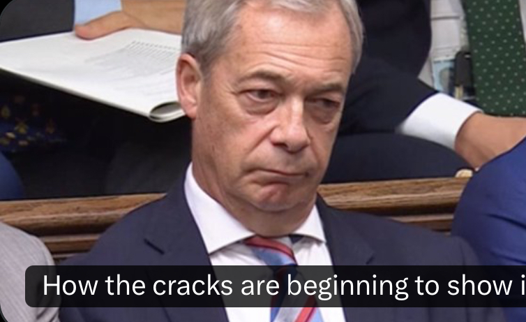 “Nigel is super aware - we are Reform’s flagship council !”

Of course he is ! Have you seen his face lately ? He’s aged 10 years since Reform won all those council seats in May ! 🤣