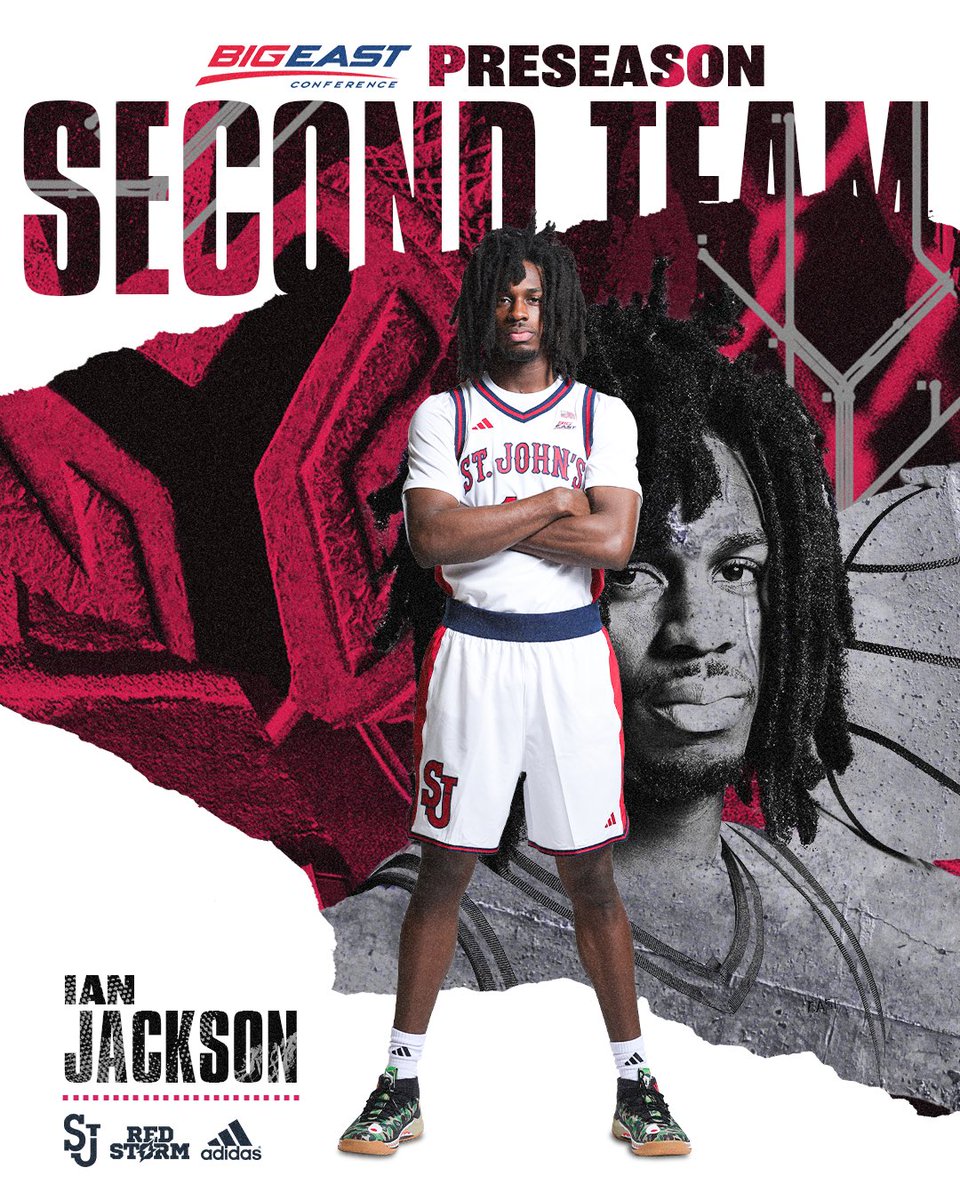 StJohnsBBall's tweet image. More preseason honors for our guys!! 

Bryce Hopkins - Preseason All-BIG EAST First Team 🔴⛈️

Ian Jackson - Preseason All-BIG EAST Second Team 🔴⛈️

Dillon Mitchell - Preseason All-BIG EAST Third Team 🔴⛈️

Joson Sanon - Preseason All-BIG EAST Third Team 🔴⛈️